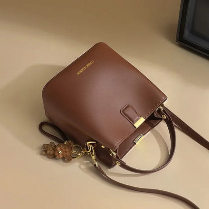 2024 New Women's Bag Genuine Leather Crossbody Bucket Bag Handbag Shoulder Bag Designer Bags Luxury