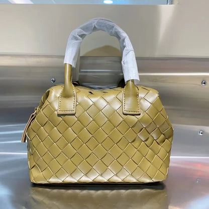 2024 New Woven Women's Bag Handheld Large Capacity Tote Single Shoulder Crossbody Bag