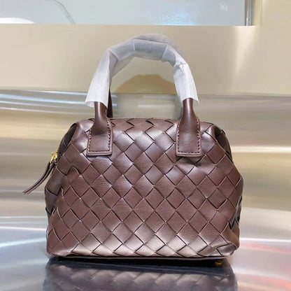 2024 New Woven Women's Bag Handheld Large Capacity Tote Single Shoulder Crossbody Bag