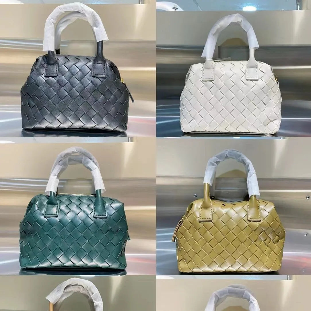2024 New Woven Women's Bag Handheld Large Capacity Tote Single Shoulder Crossbody Bag