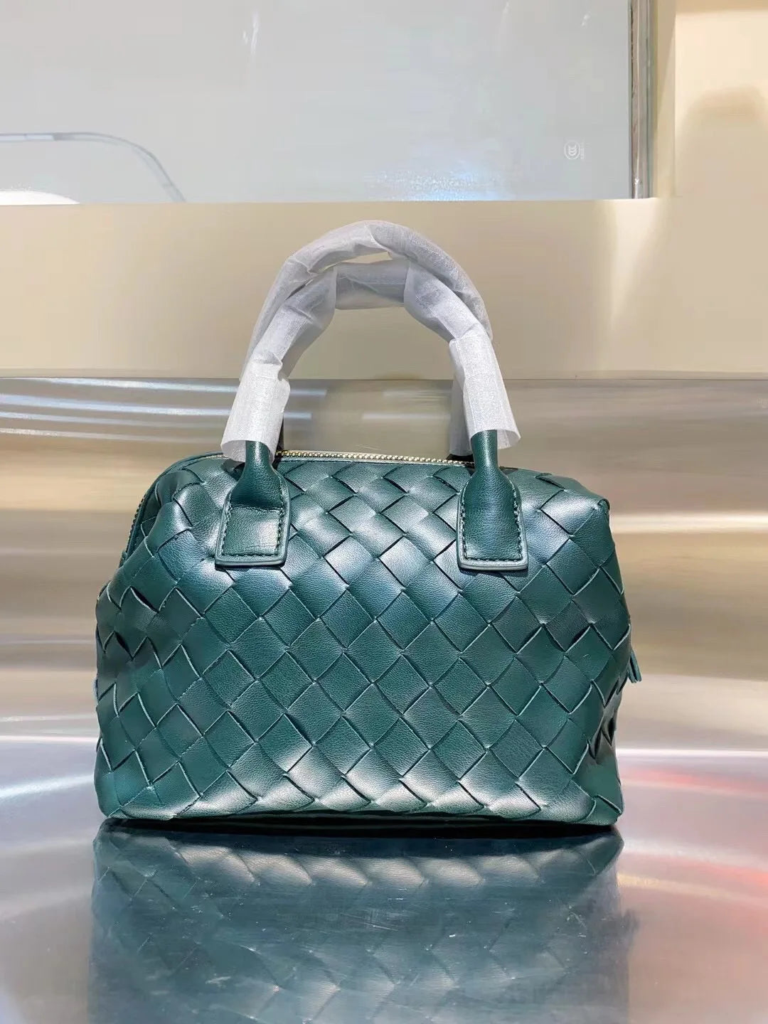 2024 New Woven Women's Bag Handheld Large Capacity Tote Single Shoulder Crossbody Bag