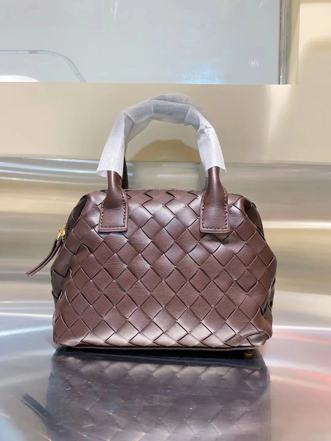 2024 New Woven Women's Bag Handheld Large Capacity Tote Single Shoulder Crossbody Bag