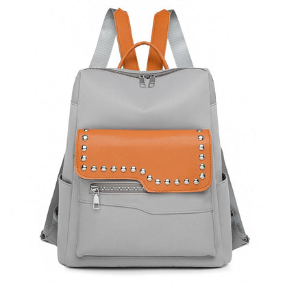 2024 New Youth High Quality School Bolsas Luxury Rivet Designer Women's Backpack Large Capacity Travel Shoulder Bags Sac A Dos