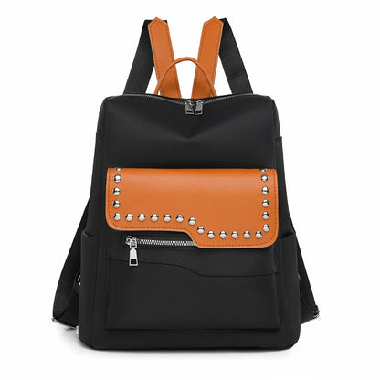 2024 New Youth High Quality School Bolsas Luxury Rivet Designer Women's Backpack Large Capacity Travel Shoulder Bags Sac A Dos
