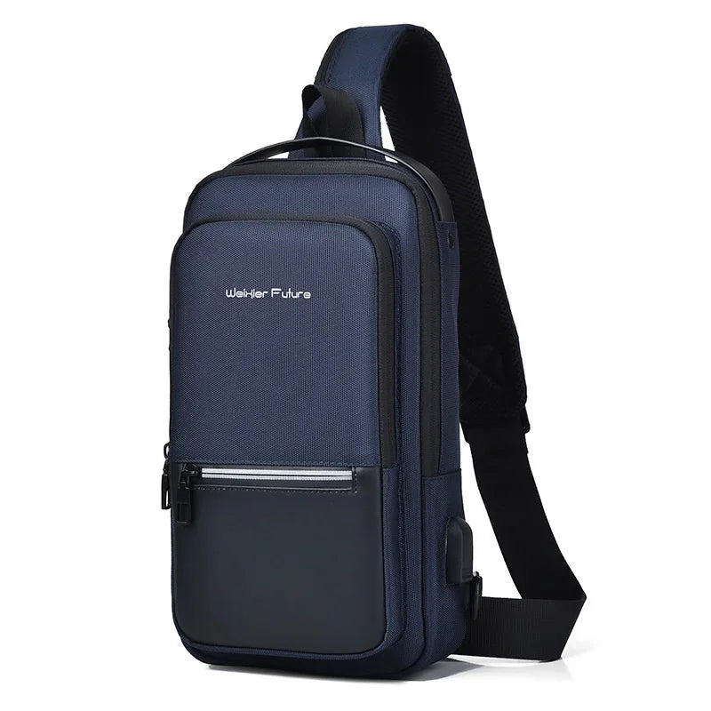 2024 New fashion shoulder Men chest large capacity Oxford Messenger waterproof crossbody s for men Travel bag