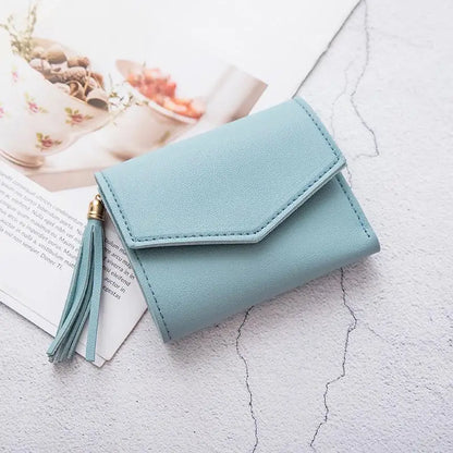 2024 Newest Female Blue Pu Leather Coin Wallet Designer Women Luxury Special Leather Money Purses Female Blue Color Day Clutches