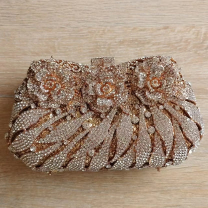 2024 Newest Female Gold Flower Coin Wallet Designer Women Luxury Special Money Day Clutch Purses Female Gold Color Day Clutches