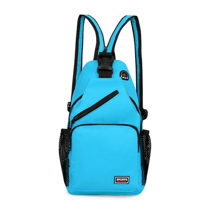 2024 Newly Women Casual Backpack Girls Chest with Earphone Hole Female Shoulder Multi-Functional Rucksacks Crossbody Bag
