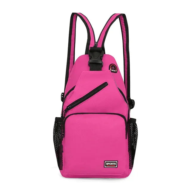 2024 Newly Women Casual Backpack Girls Chest with Earphone Hole Female Shoulder Multi-Functional Rucksacks Crossbody Bag
