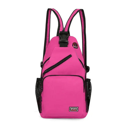2024 Newly Women Casual Backpack Girls Chest with Earphone Hole Female Shoulder Multi-Functional Rucksacks Crossbody Bag