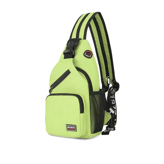 2024 Newly Women Casual Backpack Girls Chest with Earphone Hole Female Shoulder Multi-Functional Rucksacks Crossbody Bag