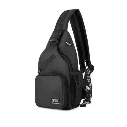 2024 Newly Women Casual Backpack Girls Chest with Earphone Hole Female Shoulder Multi-Functional Rucksacks Crossbody Bag