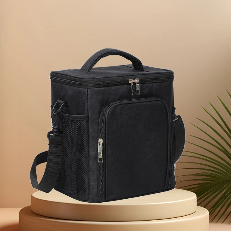 2024 Nylon Waterproof Lunch Bag Multi-function Dinner Insulation Handbag College Work Shoulder Bag Warm Cool Reusable Thermobag