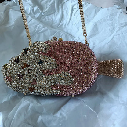 2024 Popsicle Designer Crystal Clutches Bags Women Ice lolly Diamond Evening Bags Prom Party Clutch Purse Wedding Handbag