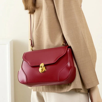 2024 Popular Light Luxury and Small Crowd Underarm Bag Women's Cowhide One Shoulder High end Feeling Bag Cross body Bride