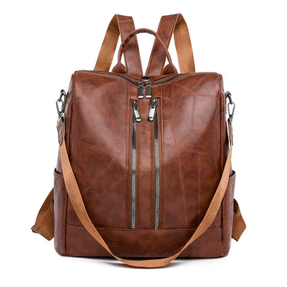 2024 Retro High Quality Leather Backpacks With 4 Colors Available Large Capacity Backpack Luxury Designer Brand Women's Mochilas