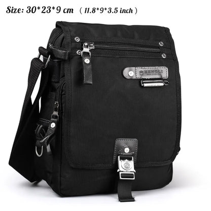 2024 Ruil Men Messenger Bag Fashion Waterproof Oxford Cloth Casual Multifunction Travel Crossbody Bags