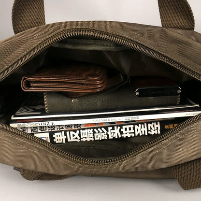 2024 Ruil Men Messenger Briefcase Fashion Waterproof Oxford Cloth Outdoor Casual Travel Messenger Bag