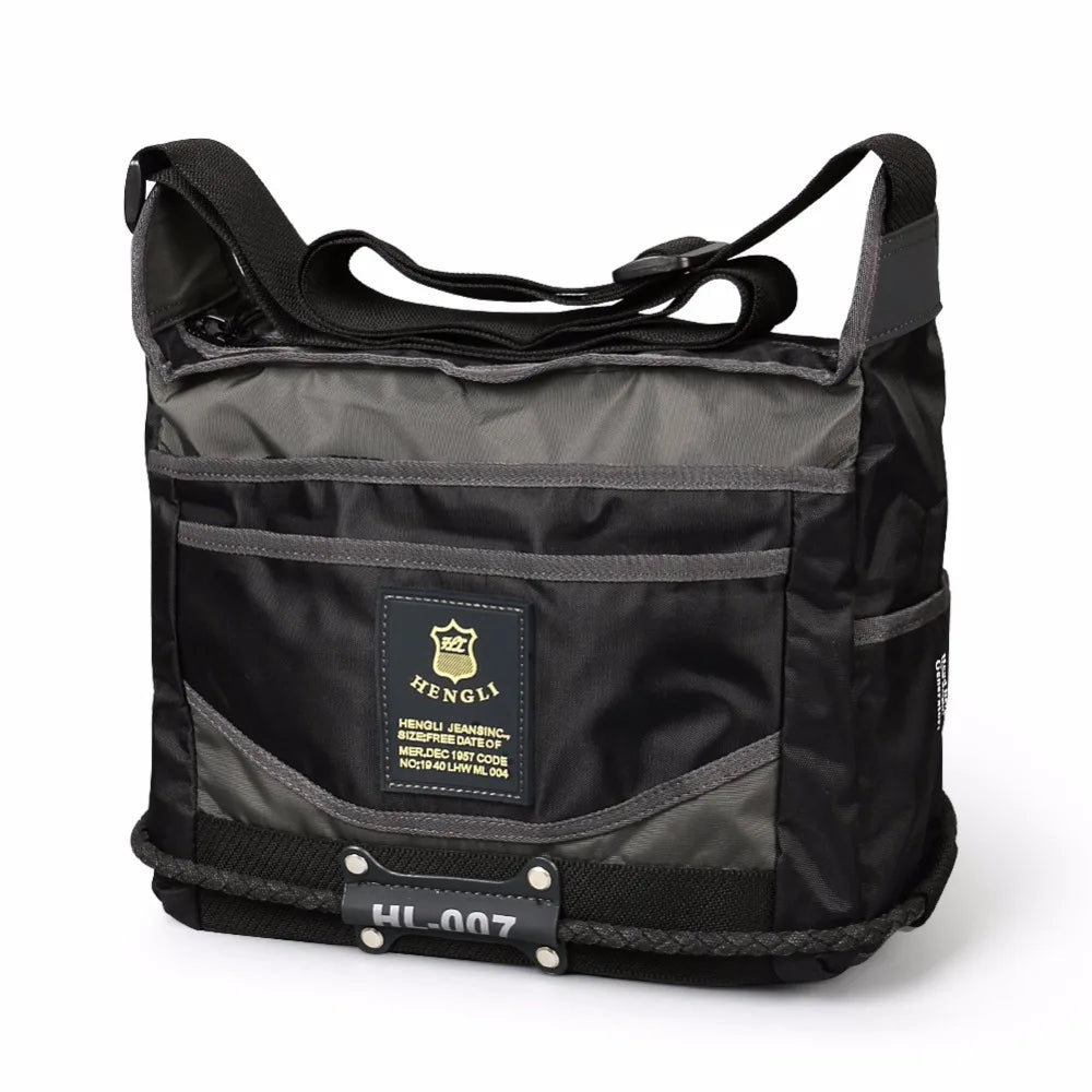 2024 Ruil Men Messenger Canvas Bag Waterproof Oxford Cloth Casual Multifunction Travel Crossbody Bags