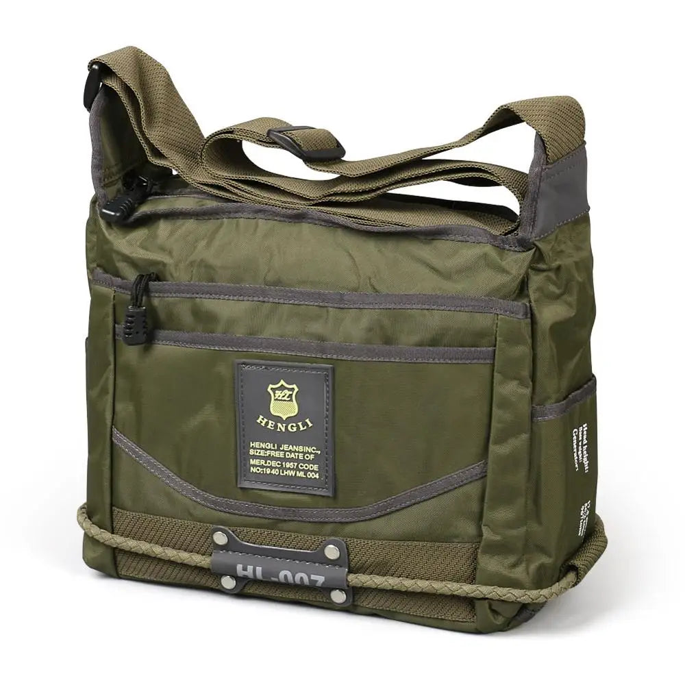 2024 Ruil Men Messenger Canvas Bag Waterproof Oxford Cloth Casual Multifunction Travel Crossbody Bags