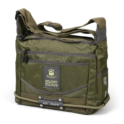 2024 Ruil Men Messenger Canvas Bag Waterproof Oxford Cloth Casual Multifunction Travel Crossbody Bags