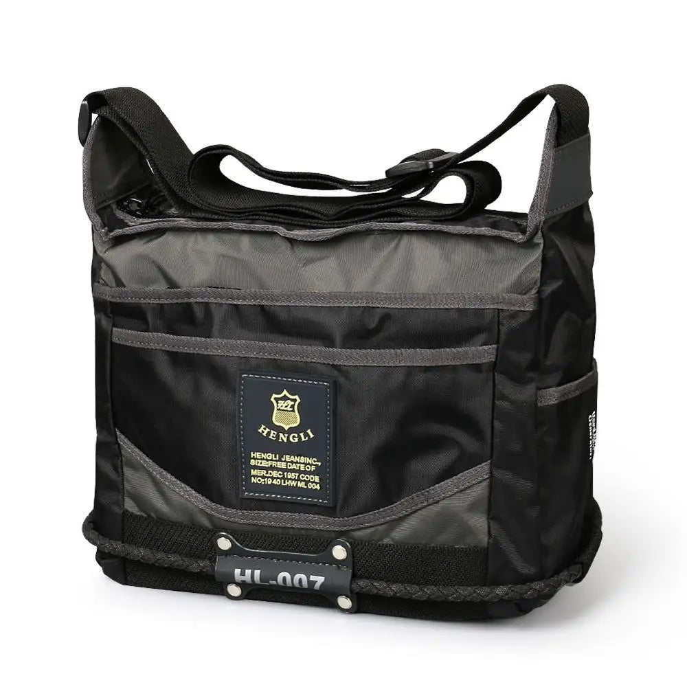 2024 Ruil Men Messenger Canvas Bag Waterproof Oxford Cloth Casual Multifunction Travel Crossbody Bags