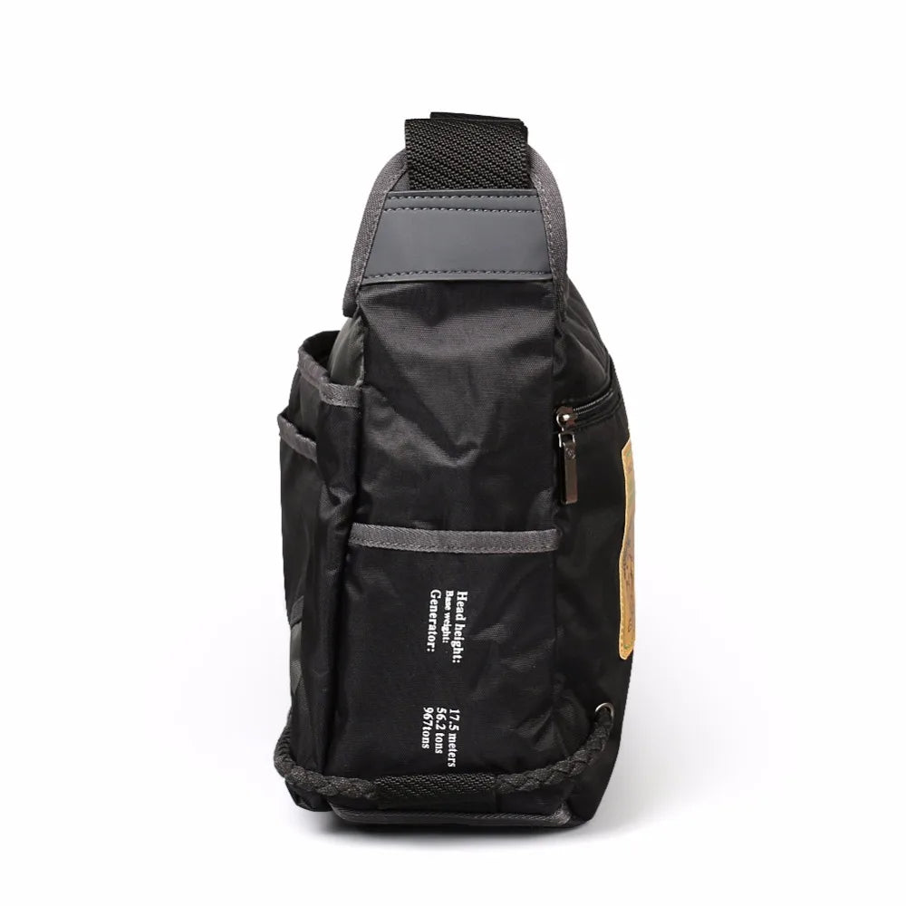 2024 Ruil Men Messenger Canvas Bag Waterproof Oxford Cloth Casual Multifunction Travel Crossbody Bags