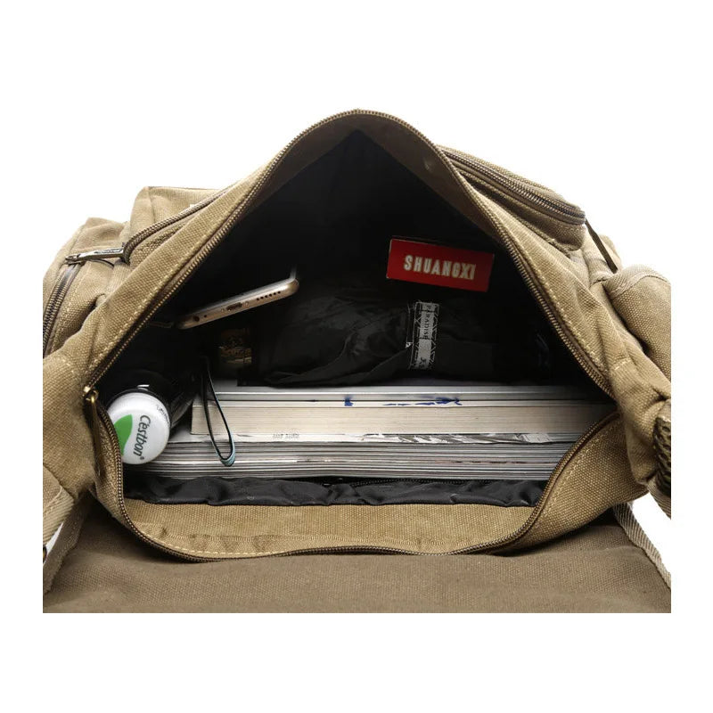 2024 Ruil Men's bag Crossbody Bag Multifunction Men Retro Handbags Canvas Shoulder Messenger Bags Leisure Package Shoulder bag