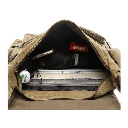 2024 Ruil Men's bag Crossbody Bag Multifunction Men Retro Handbags Canvas Shoulder Messenger Bags Leisure Package Shoulder bag