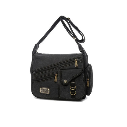 2024 Ruil Men's bag Crossbody Bag Multifunction Men Retro Handbags Canvas Shoulder Messenger Bags Leisure Package Shoulder bag