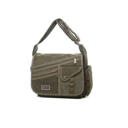 2024 Ruil Men's bag Crossbody Bag Multifunction Men Retro Handbags Canvas Shoulder Messenger Bags Leisure Package Shoulder bag