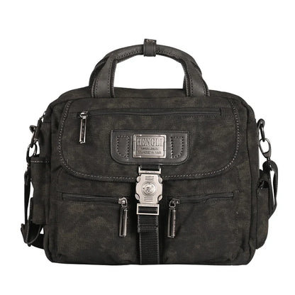 2024 Ruil Retro Canvas Messenger Bags Multifunction Men Shoulder Briefcase Leisure Travel Handbag Toolkit Vintage Package mallet