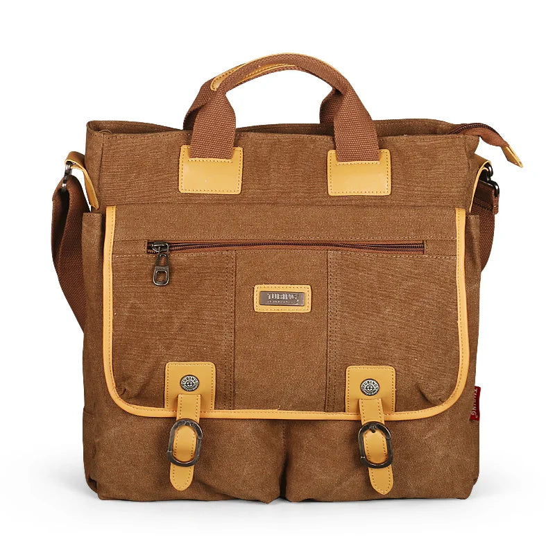2024 Ruil Vintage High capacity Retro Canvas Shoulder Bags New Multifunction Man Leisure Tooling Messenger Package School Handba