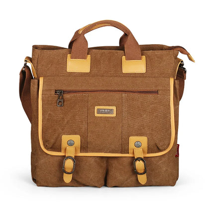 2024 Ruil Vintage High capacity Retro Canvas Shoulder Bags New Multifunction Man Leisure Tooling Messenger Package School Handba