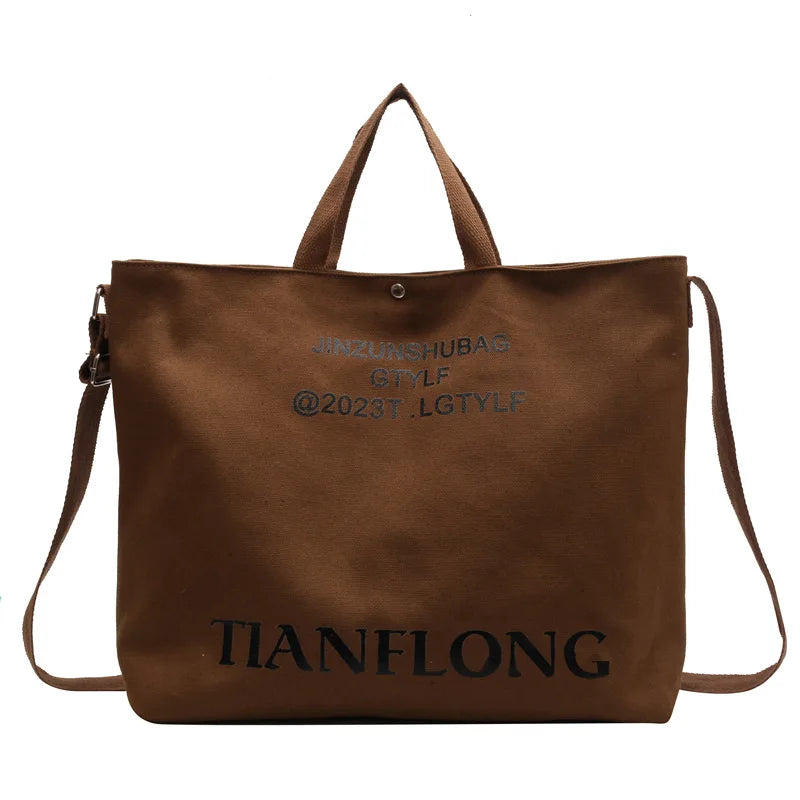 2024 Shoulder Bag Women Shopper Canvas Tote Bag Female Commuting Large Capacity Crossbody Bags Women Designer Handbags