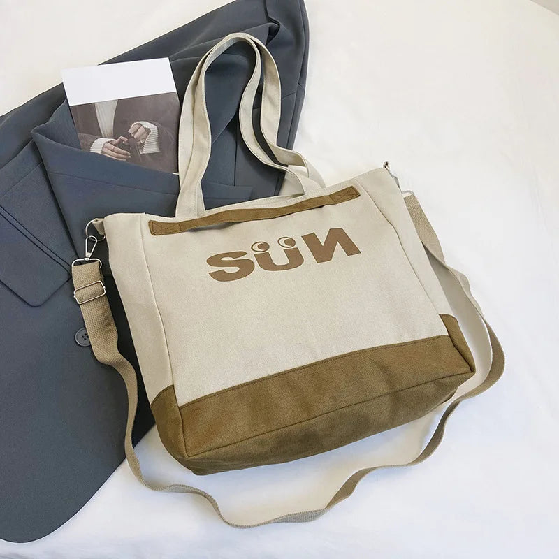 2024 Shoulder Bag Women Shopper Canvas Tote Bag Female Commuting Large Capacity Crossbody Bags Women Designer Handbags