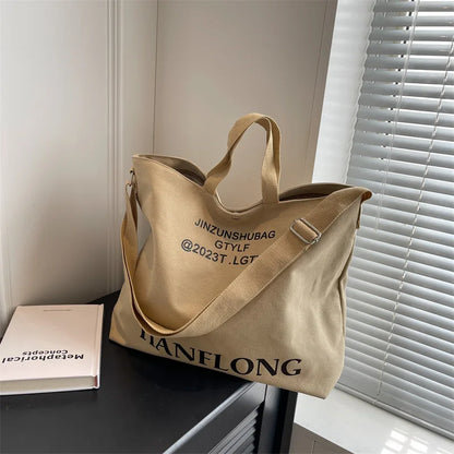 2024 Shoulder Bag Women Shopper Canvas Tote Bag Female Commuting Large Capacity Crossbody Bags Women Designer Handbags