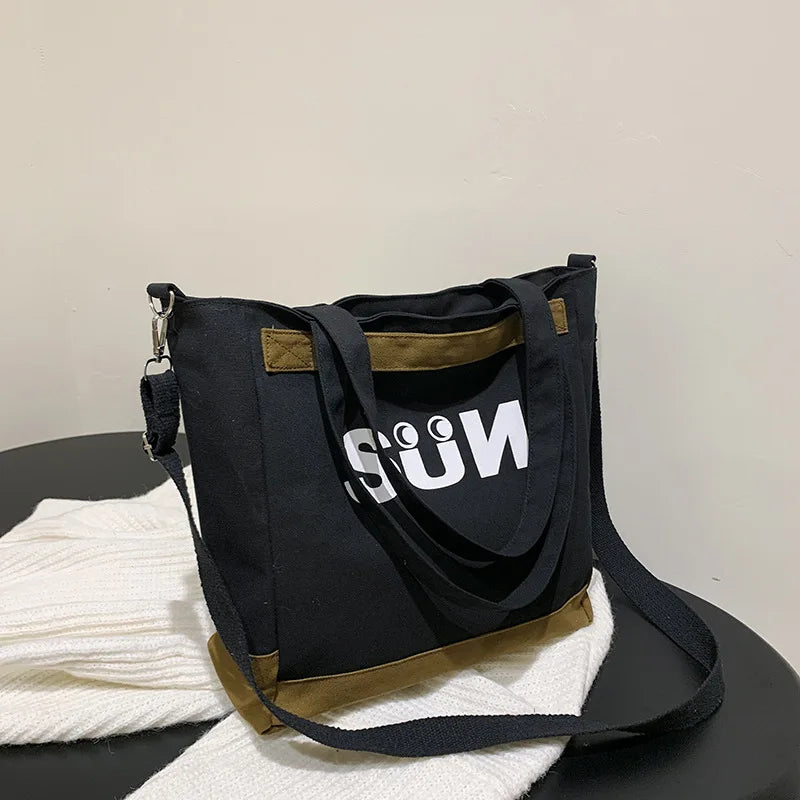 2024 Shoulder Bag Women Shopper Canvas Tote Bag Female Commuting Large Capacity Crossbody Bags Women Designer Handbags