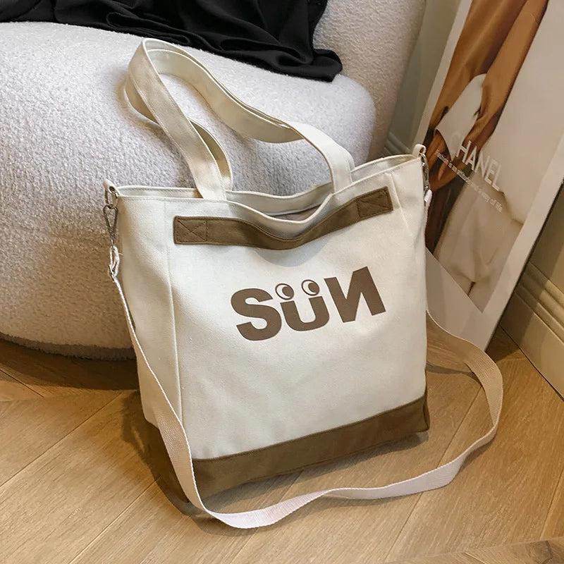 2024 Shoulder Bag Women Shopper Canvas Tote Bag Female Commuting Large Capacity Crossbody Bags Women Designer Handbags