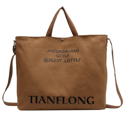 2024 Shoulder Bag Women Shopper Canvas Tote Bag Female Commuting Large Capacity Crossbody Bags Women Designer Handbags