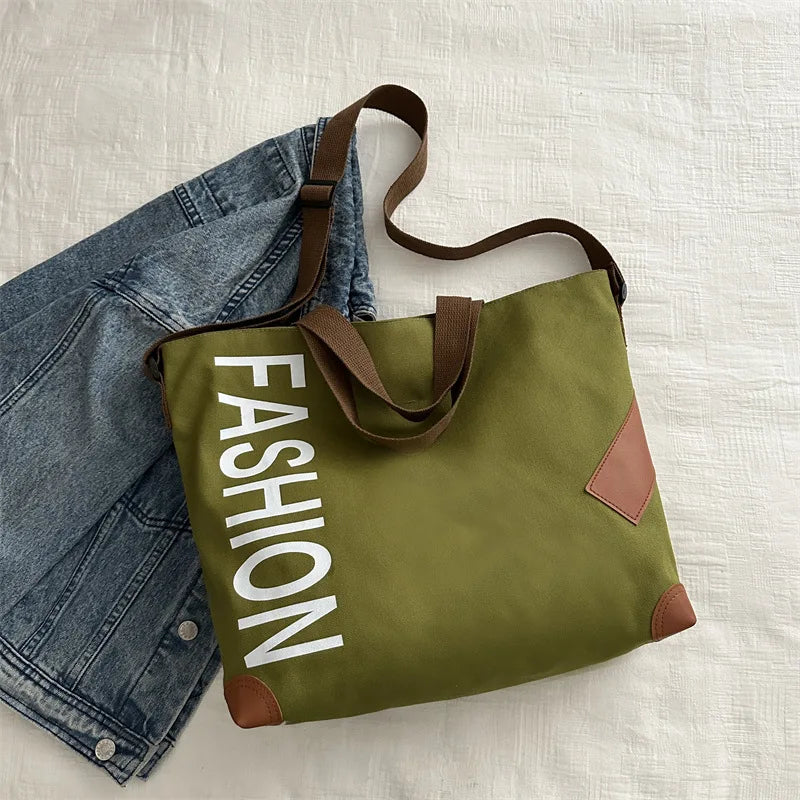 2024 Shoulder Bag Women Shopper Canvas Tote Bag Female Commuting Large Capacity Crossbody Bags Women Designer Handbags