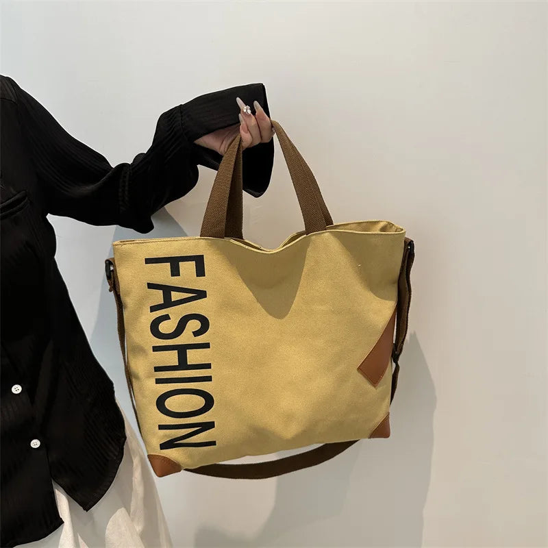 2024 Shoulder Bag Women Shopper Canvas Tote Bag Female Commuting Large Capacity Crossbody Bags Women Designer Handbags