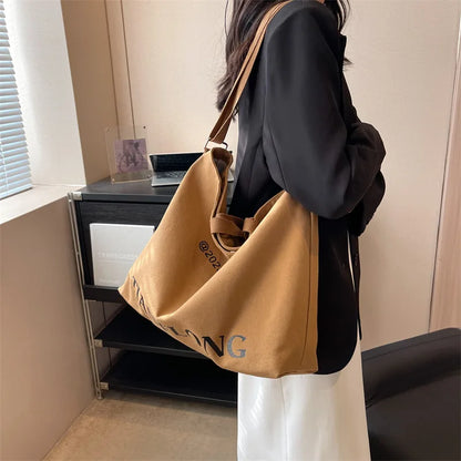 2024 Shoulder Bag Women Shopper Canvas Tote Bag Female Commuting Large Capacity Crossbody Bags Women Designer Handbags