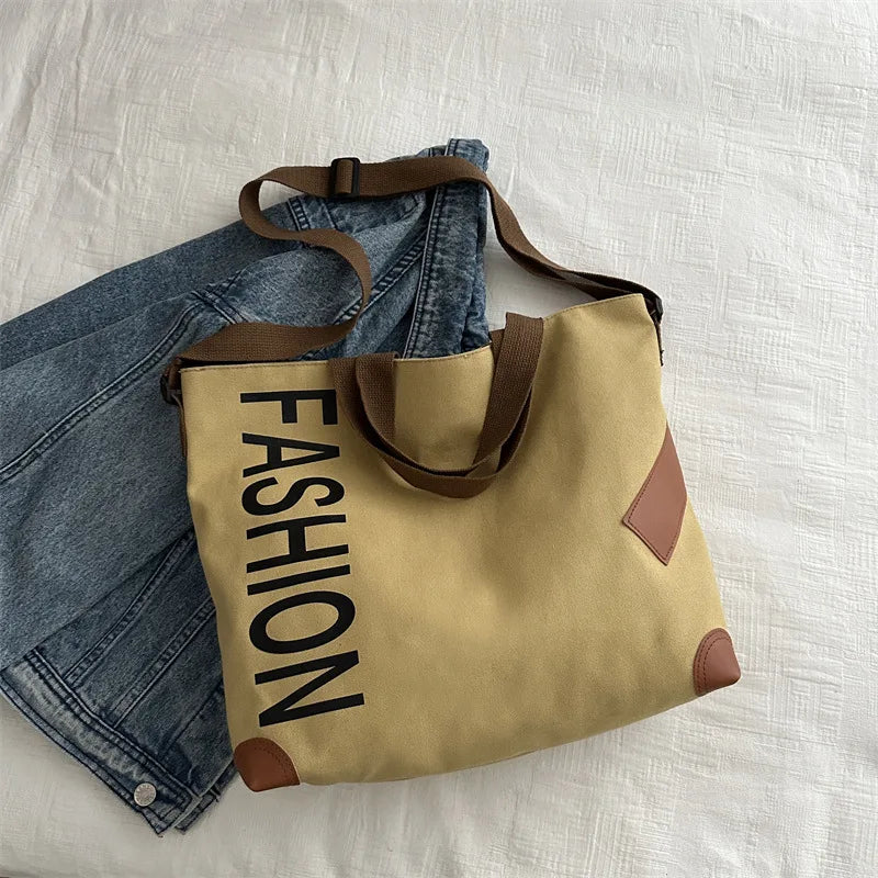 2024 Shoulder Bag Women Shopper Canvas Tote Bag Female Commuting Large Capacity Crossbody Bags Women Designer Handbags