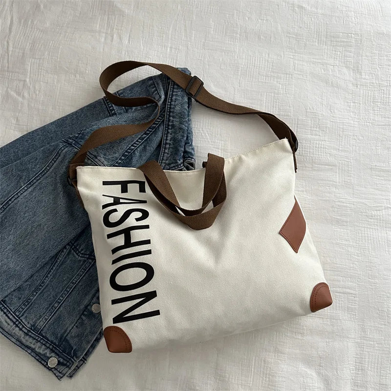 2024 Shoulder Bag Women Shopper Canvas Tote Bag Female Commuting Large Capacity Crossbody Bags Women Designer Handbags