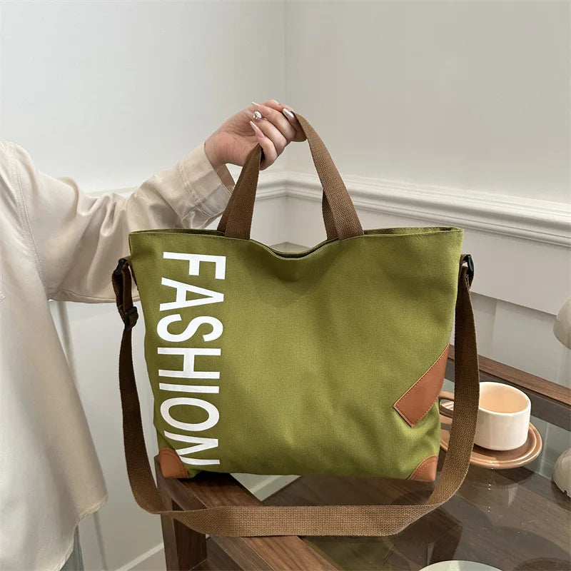 2024 Shoulder Bag Women Shopper Canvas Tote Bag Female Commuting Large Capacity Crossbody Bags Women Designer Handbags
