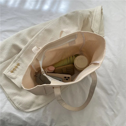 2024 Shoulder Bag Women Shopper Canvas Tote Bag Female Commuting Large Capacity Crossbody Bags Women Designer Handbags