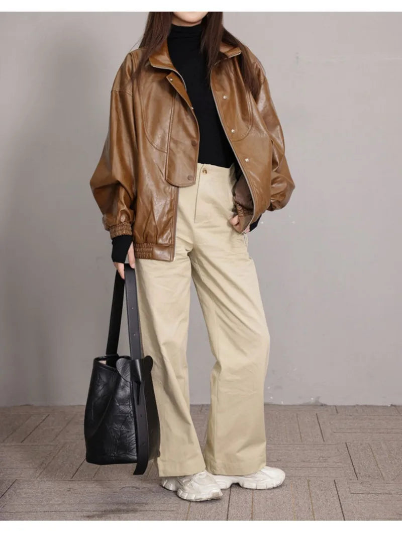 2024 Simple Minority Designer Genuine Leather Bucket Bag High Quality Large Capacity Commuter Tote Shoulder Bags Casual Bolsos