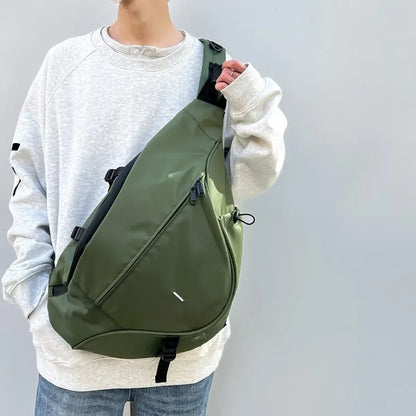2024 Sling Bag Waterproof Crossbody Backpack Over Shoulder Daypack Casual Cross Chest Side Pack Water Drop Crossbody Bag
