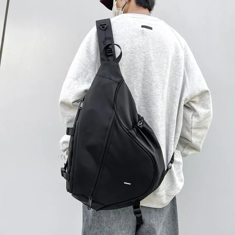 2024 Sling Bag Waterproof Crossbody Backpack Over Shoulder Daypack Casual Cross Chest Side Pack Water Drop Crossbody Bag